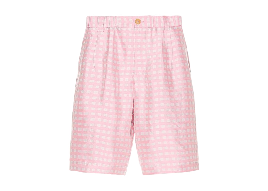 Pre-owned Jacquemus Le Short Gelati Shorts Pink Checks
