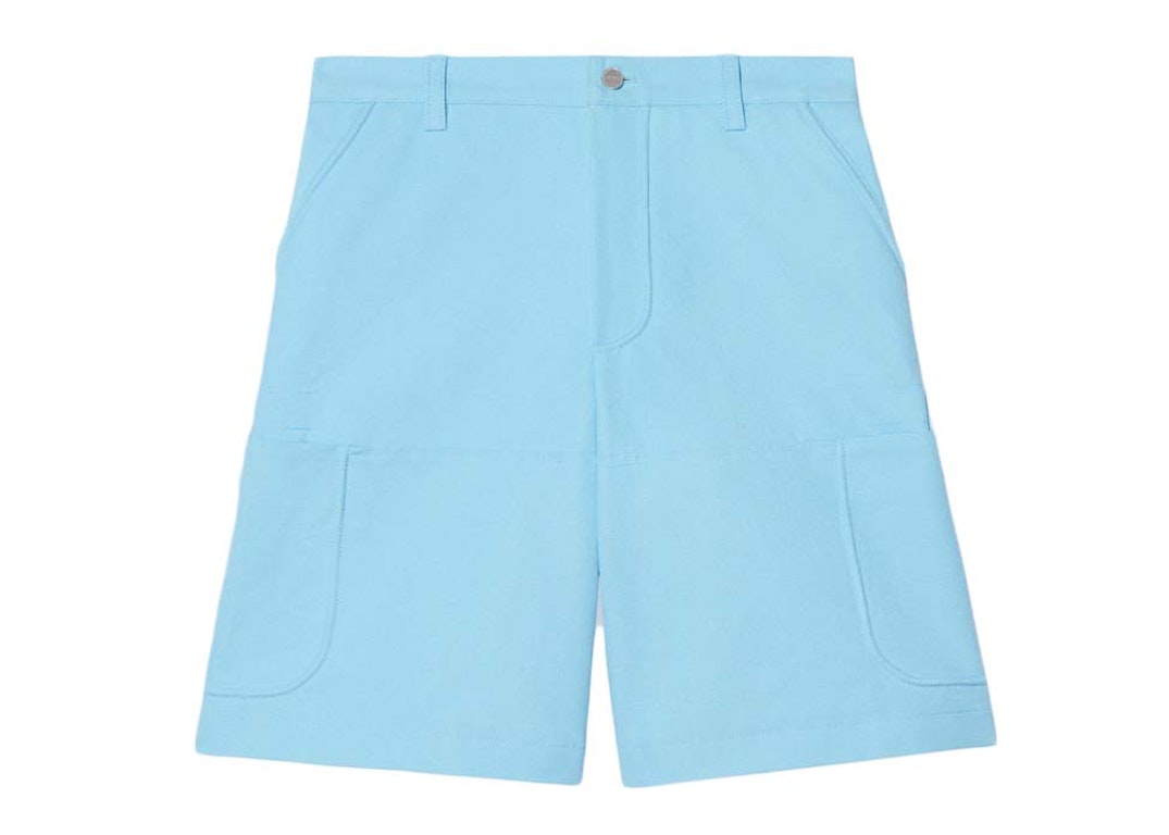 Pre-owned Jacquemus Le Short Giardino Workwear Bermuda Shorts Light Blue