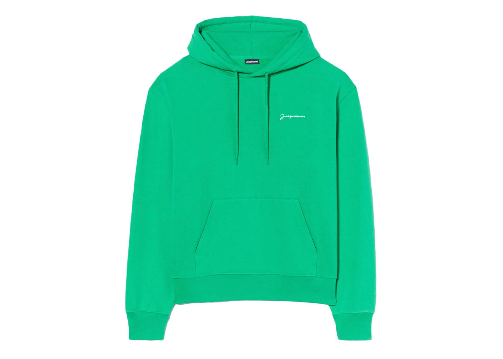 Jacquemus Le Sweatshirt Brode Embroidered Logo Hoodie Green