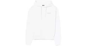 Jacquemus Le Sweatshirt Brode Embroidered Logo Hoodie White