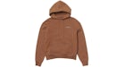 Jacquemus Le Sweatshirt Brode Brode Logo Regular Fit Sweat à capuche Marron