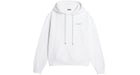 Jacquemus Le Sweatshirt Brode Brode Logo Regular Fit Sweat à capuche Blanc/Noir
