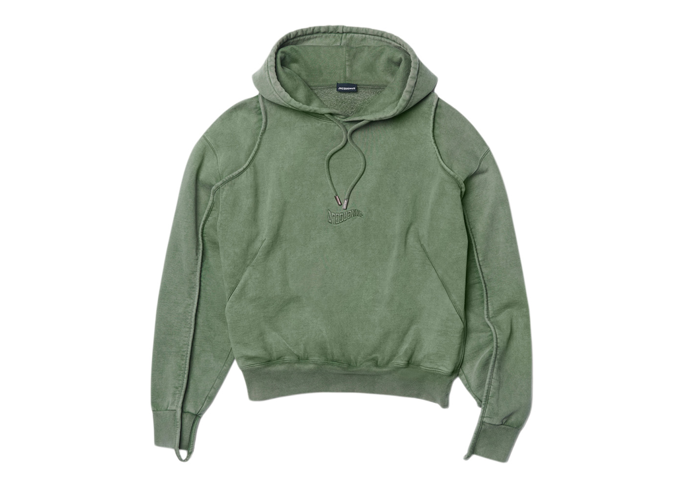 Jacquemus Le Sweatshirt Camargue Clay Logo Hoodie Dark Green Men's