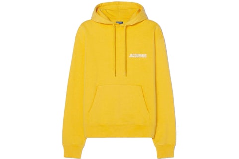 Hoodie Pull A Capuche Jaune Jacquemus Le Sweatshirt à Capuche