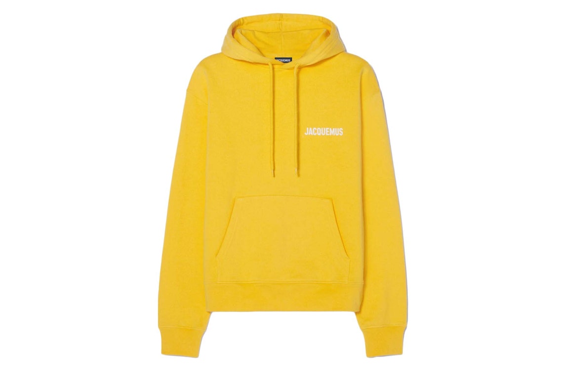 Pre-owned Jacquemus Le Sweatshirt Hooded Sweatshirt Yellow