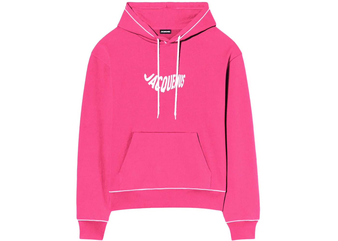 Jacquemus Le Sweatshirt Vague Print Wave Logo Hoodie Pink Men's - SS22 - US