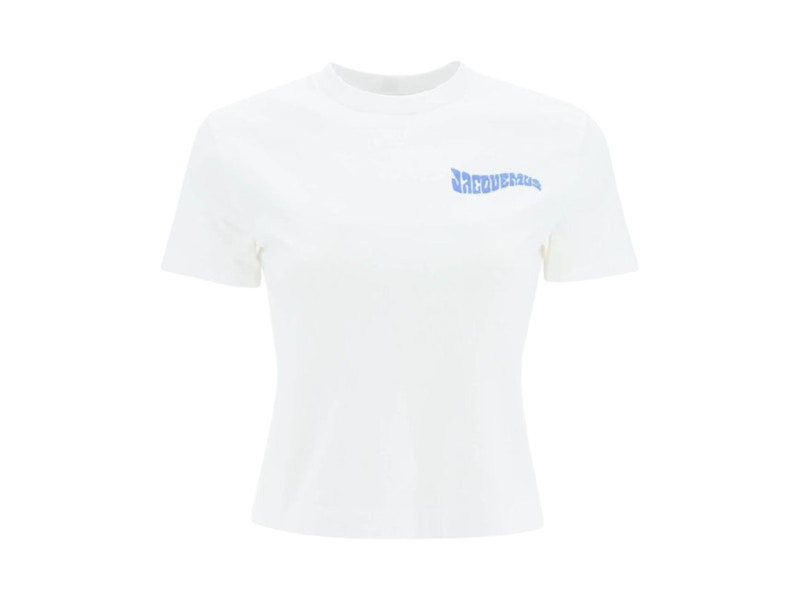 Pre-owned Jacquemus Women's  Le T-shirt Camargue In White