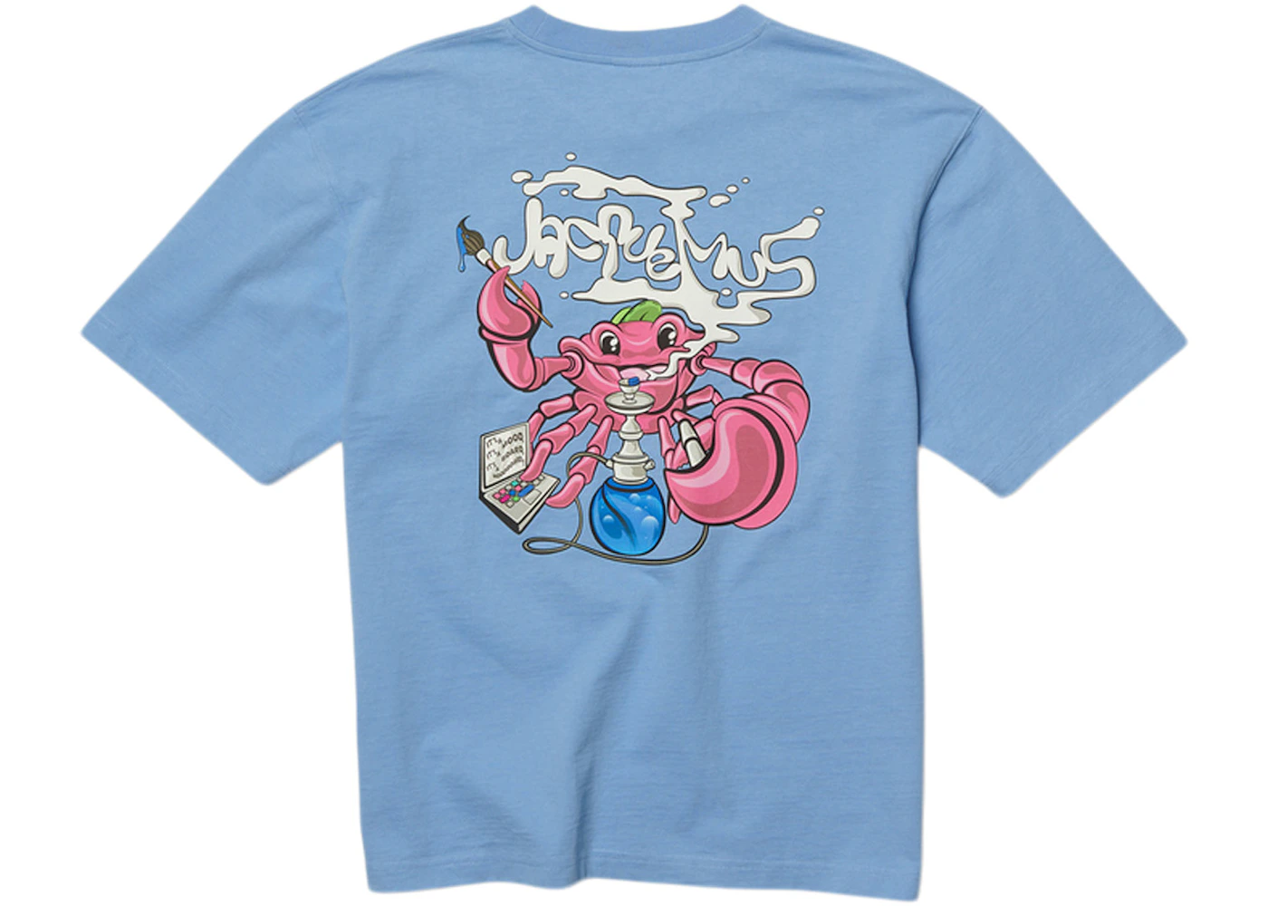 Jacquemus Le T-Shirt Crabe Crab Logo Boxy Fit T-Shirt Print Crab Light ...