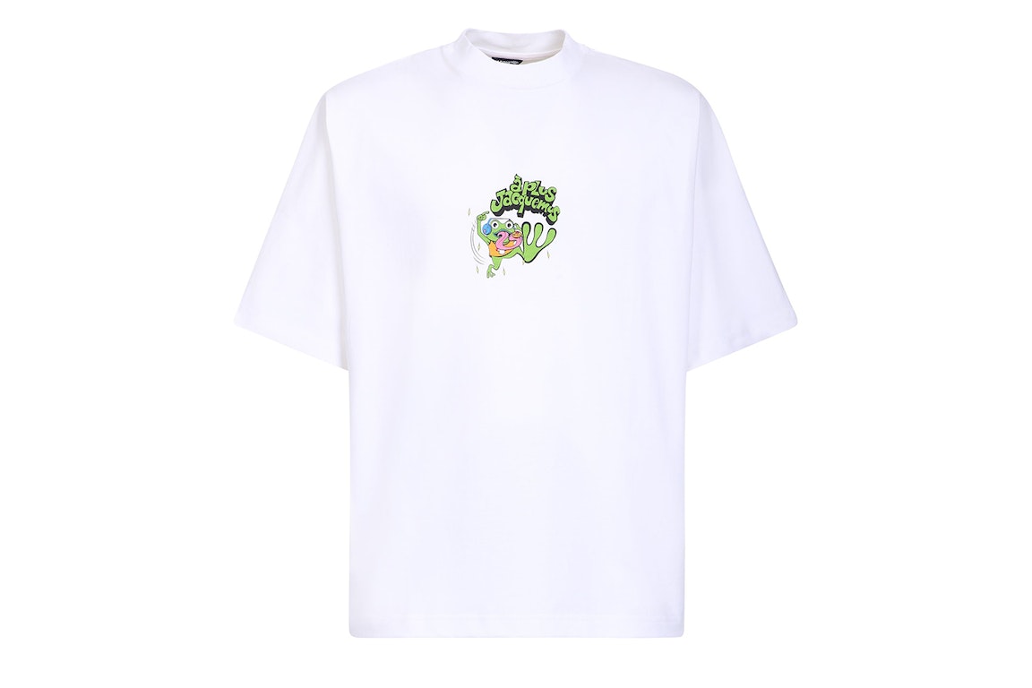 Pre-owned Jacquemus Le T-shirt Grenouille Frog Print T-shirt White