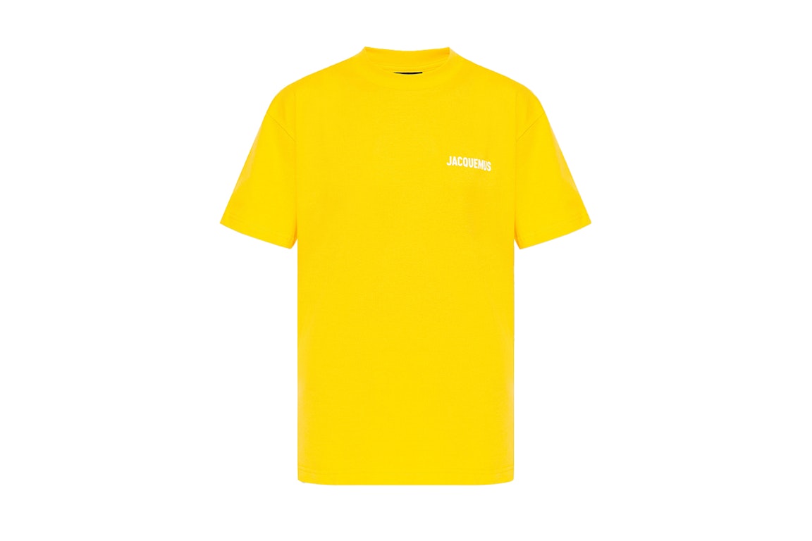 Pre-owned Jacquemus Le T-shirt Logo T-shirt Yellow