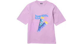 Jacquemus Le T-Shirt Paisley Sorbet Logo Boxy Fit T-Shirt Print Sorbet Lilac
