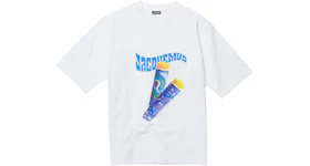Jacquemus Le T-Shirt Paisley Sorbet Logo Boxy Fit T-Shirt Print Sorbet White