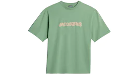 Jacquemus Le T-Shirt Raphia Logo T-shirt Print Macrame Logo Green