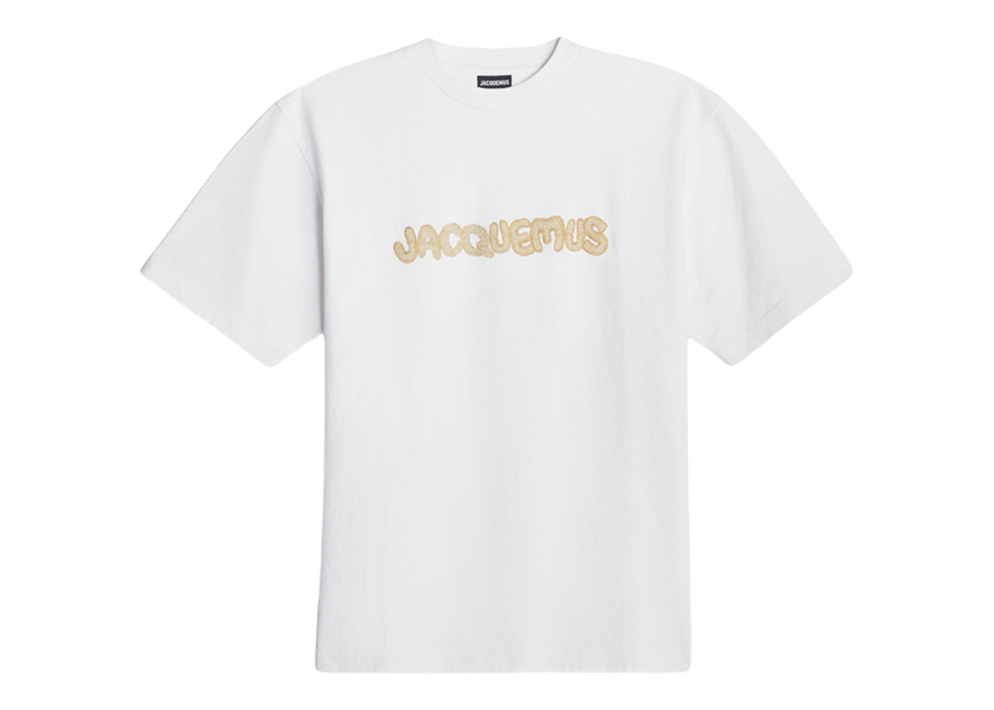 Jacquemus Le T-Shirt Raphia Logo T-shirt Print Macrame Logo White