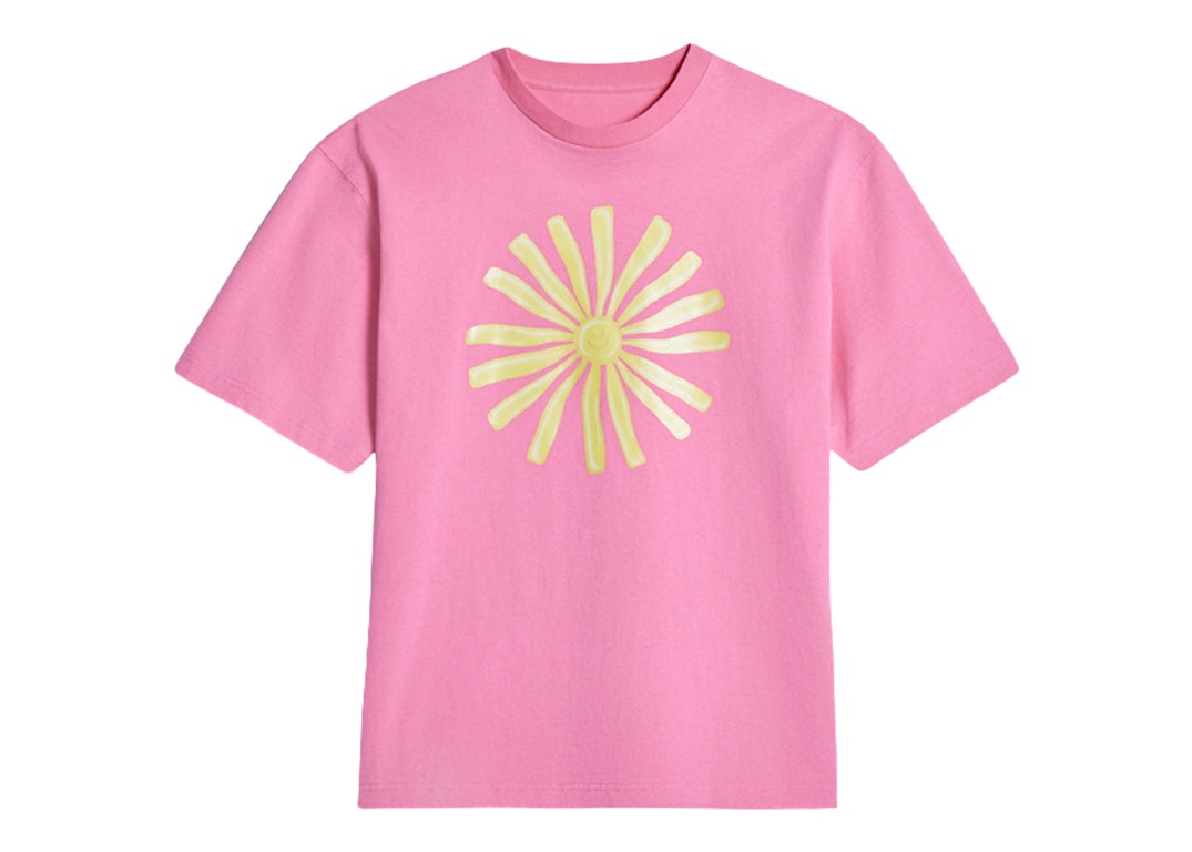 Pre-owned Jacquemus Le T-shirt Soleil Sun Print T-shirt Print Sun Pink