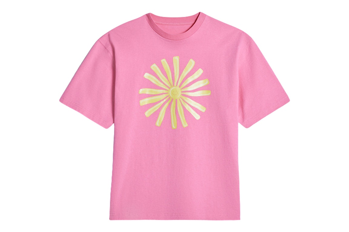 Pre-owned Jacquemus Le T-shirt Soleil Sun Print T-shirt Print Sun Pink