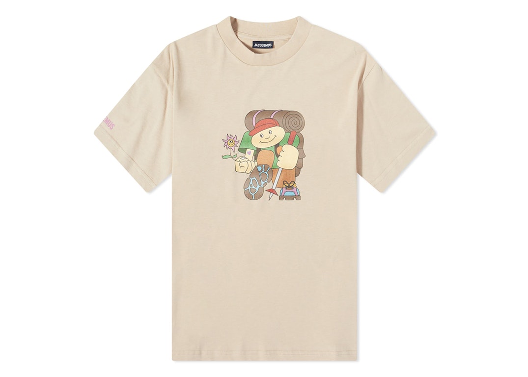 Pre-owned Jacquemus Le T-shirt Trek T-shirt Beige/brown