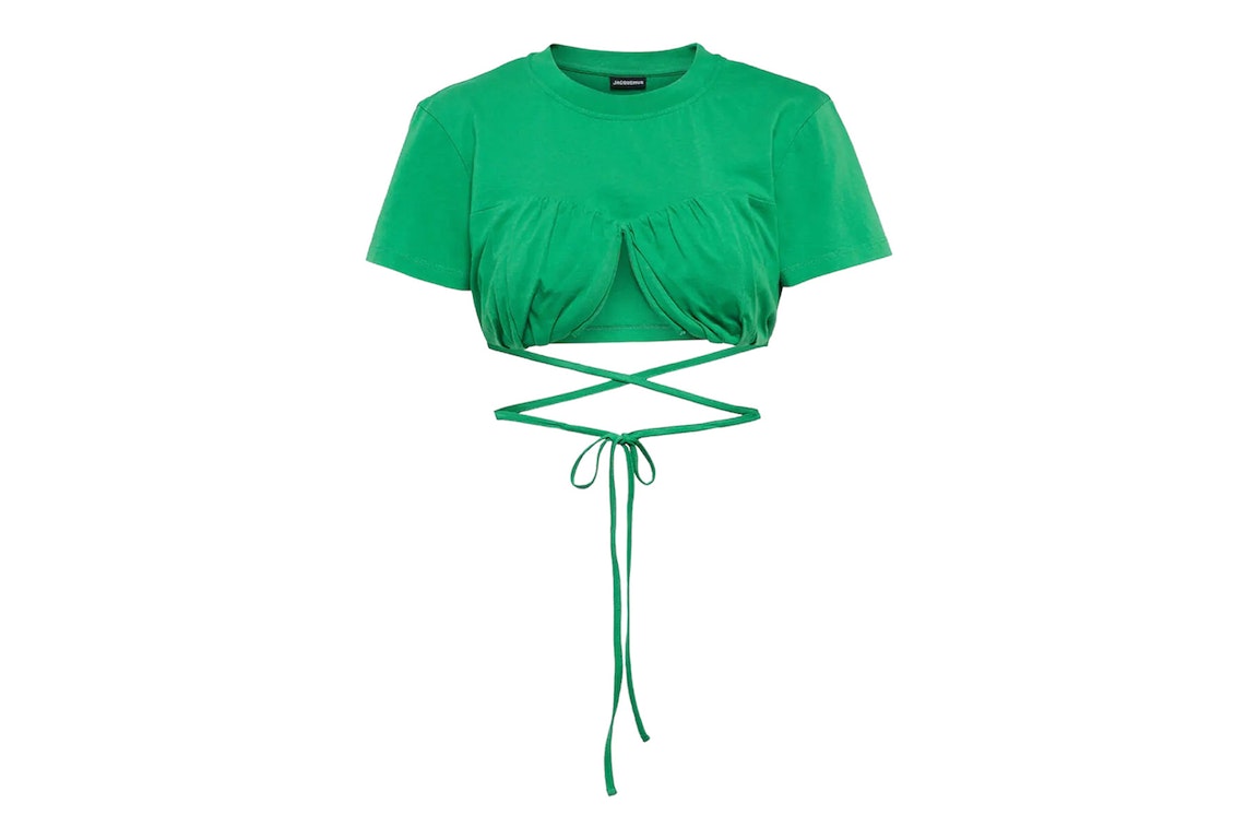 Pre-owned Jacquemus Le T-shirt Baci Top Green