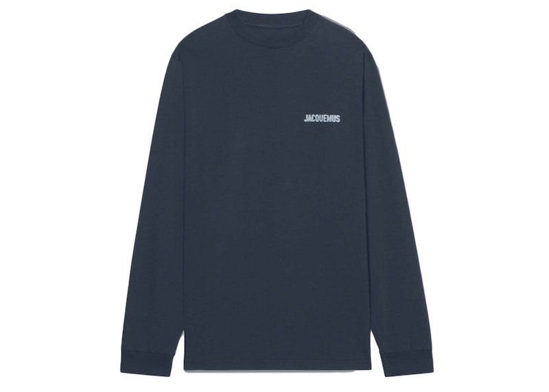 Jacquemus Le T-shirt Gelo Pool Logo L/S T-shirt Print Ice