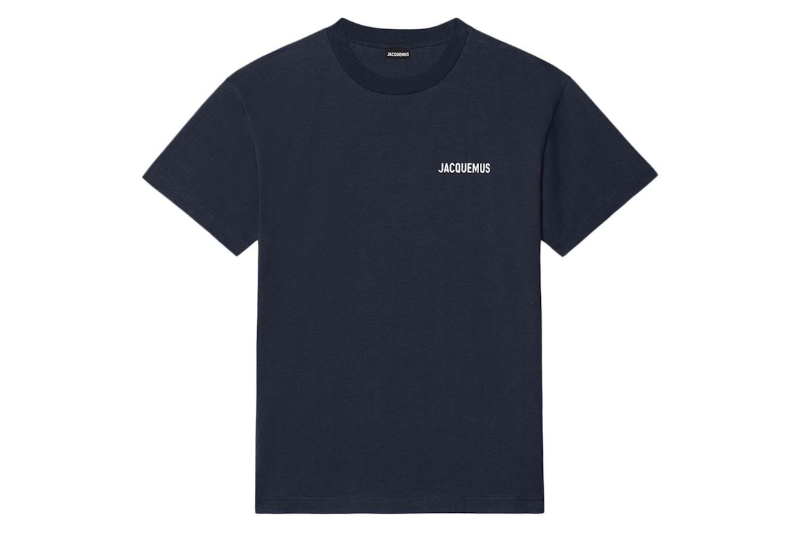 Pre-owned Jacquemus Le T-shirt Logo T-shirt Navy
