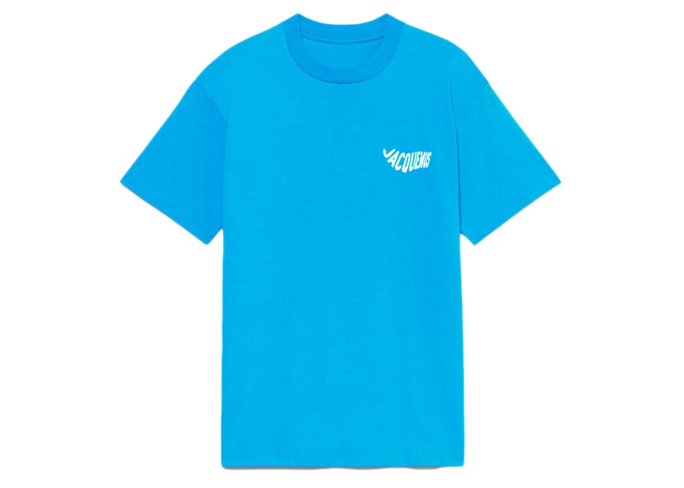 Jacquemus Le T-shirt Vague Print Wave Logo T-shirt Blue 男装- SS22