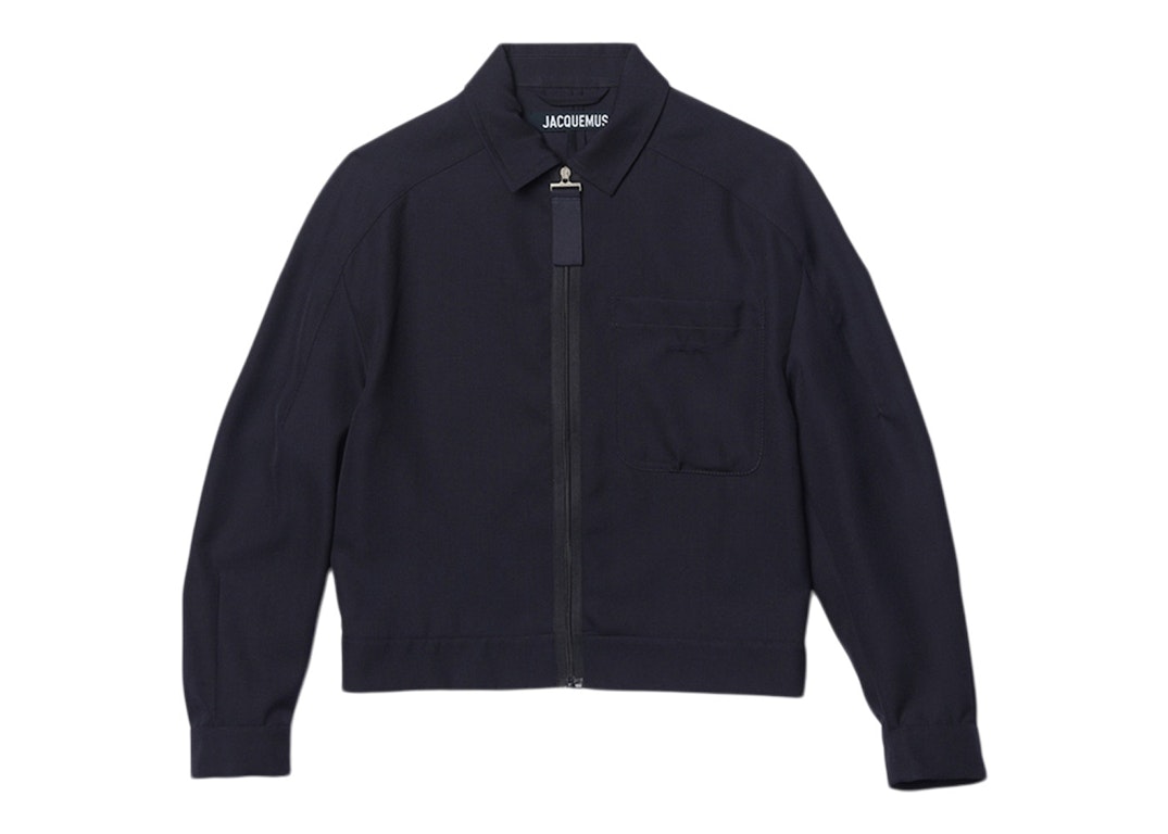Pre-owned Jacquemus Le Blouson Linu Lightweight Workwear Jacket Navy