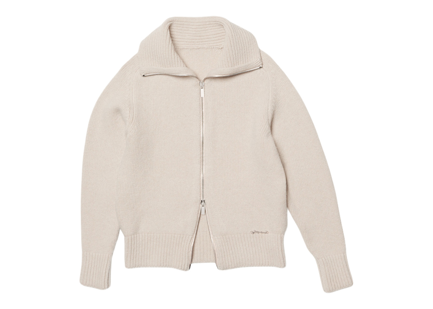 Jacquemus Le cardigan Meunier Zip-Up Cardigan Beige Men's - FW22 - US