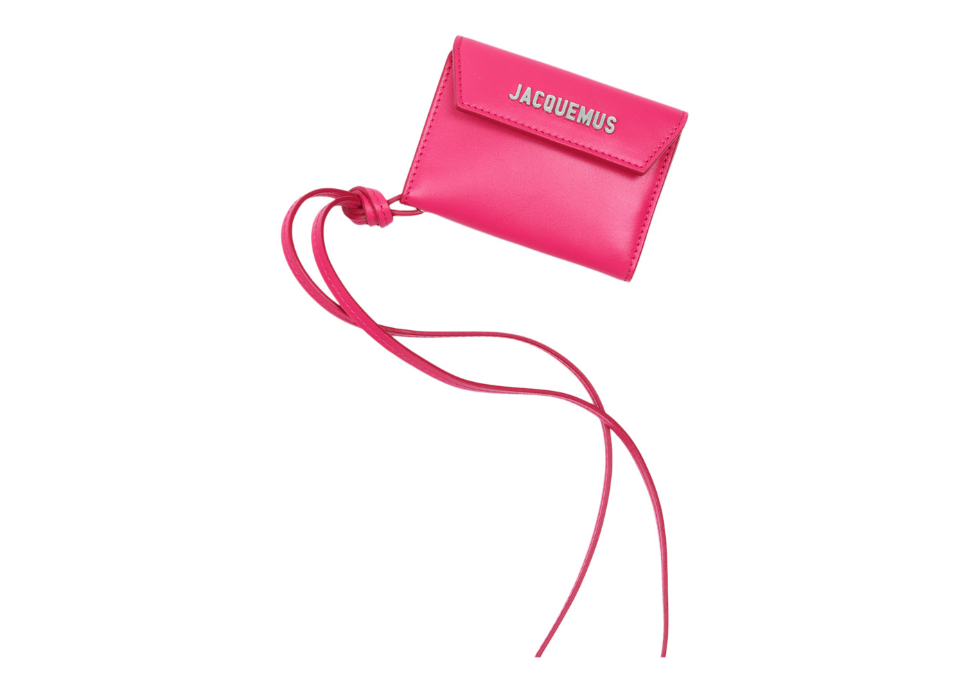 Jacquemus Le porte Jacquemus Envelope Wallet Dark Pink in Cowskin