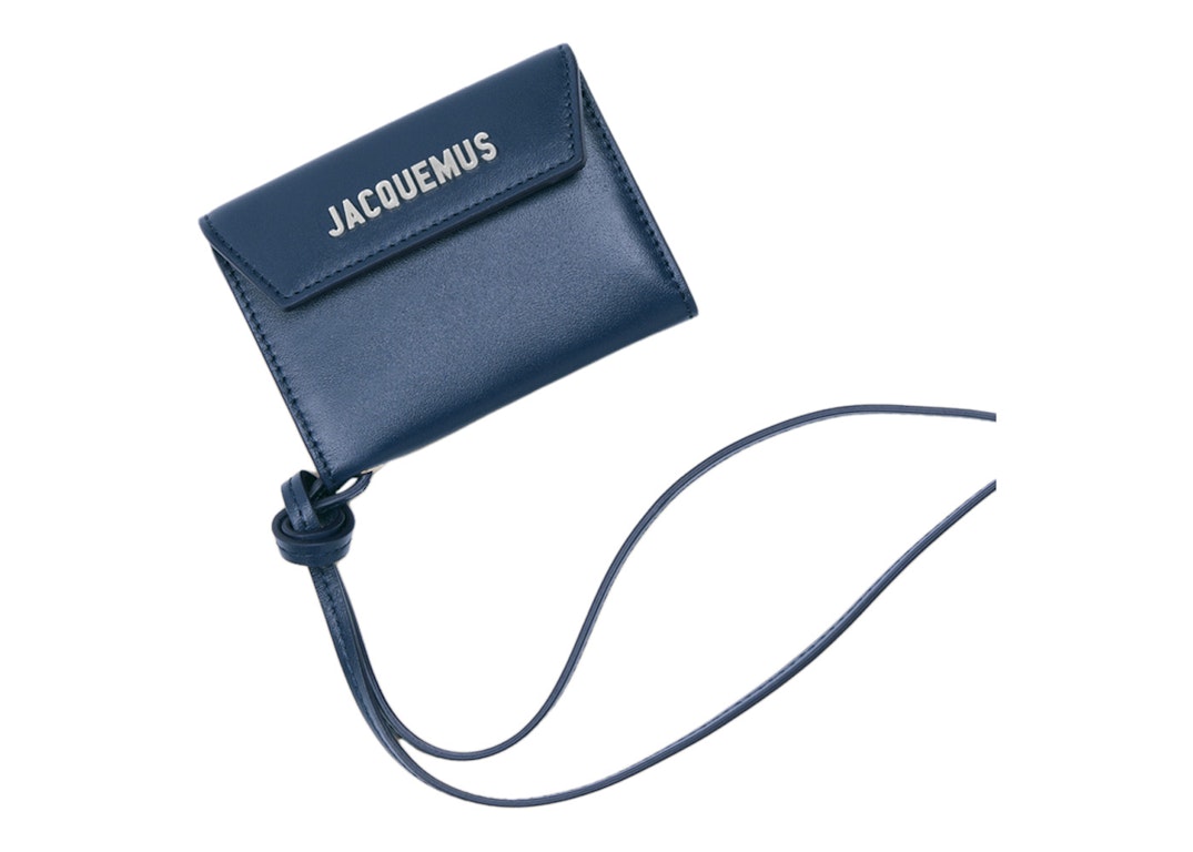 Pre-owned Jacquemus Le Porte  Envelope Wallet Navy