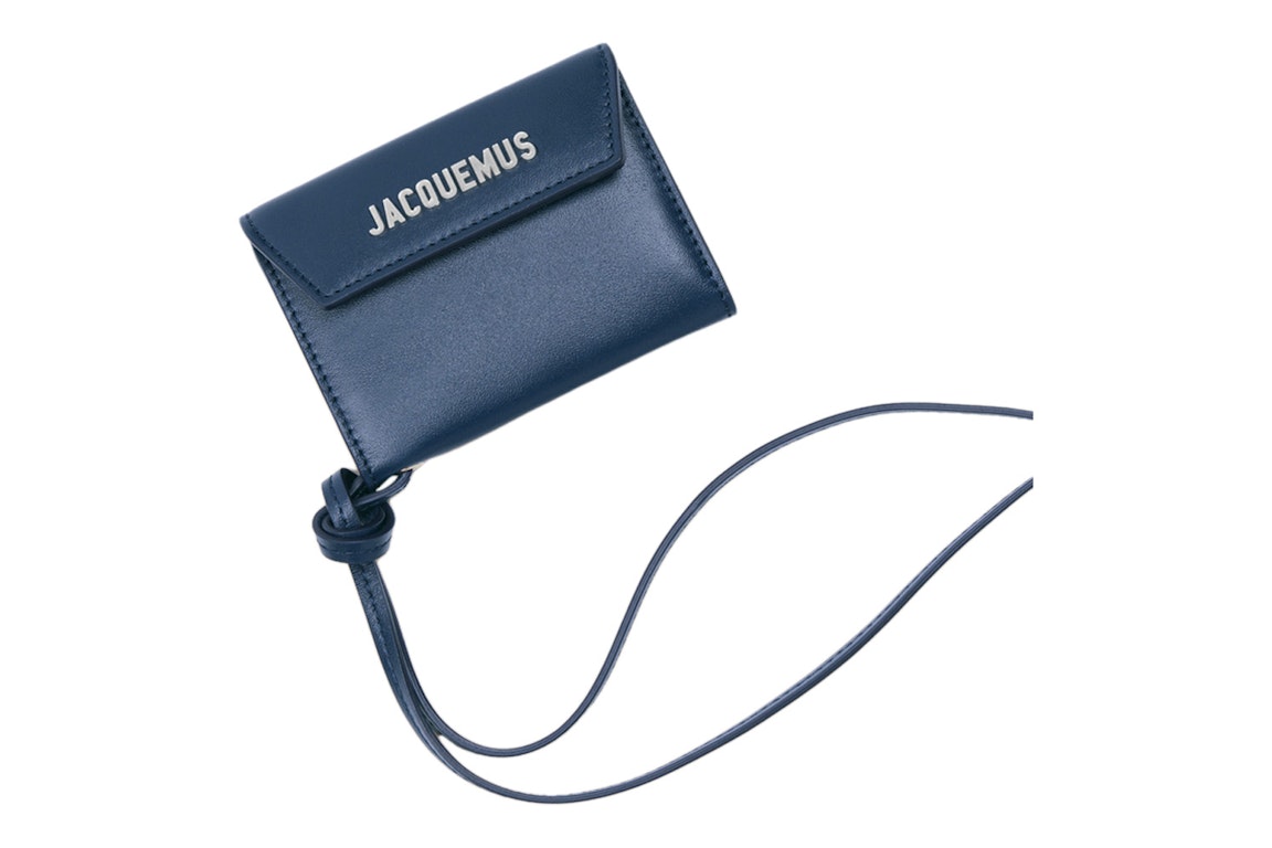 Pre-owned Jacquemus Le Porte  Envelope Wallet Navy