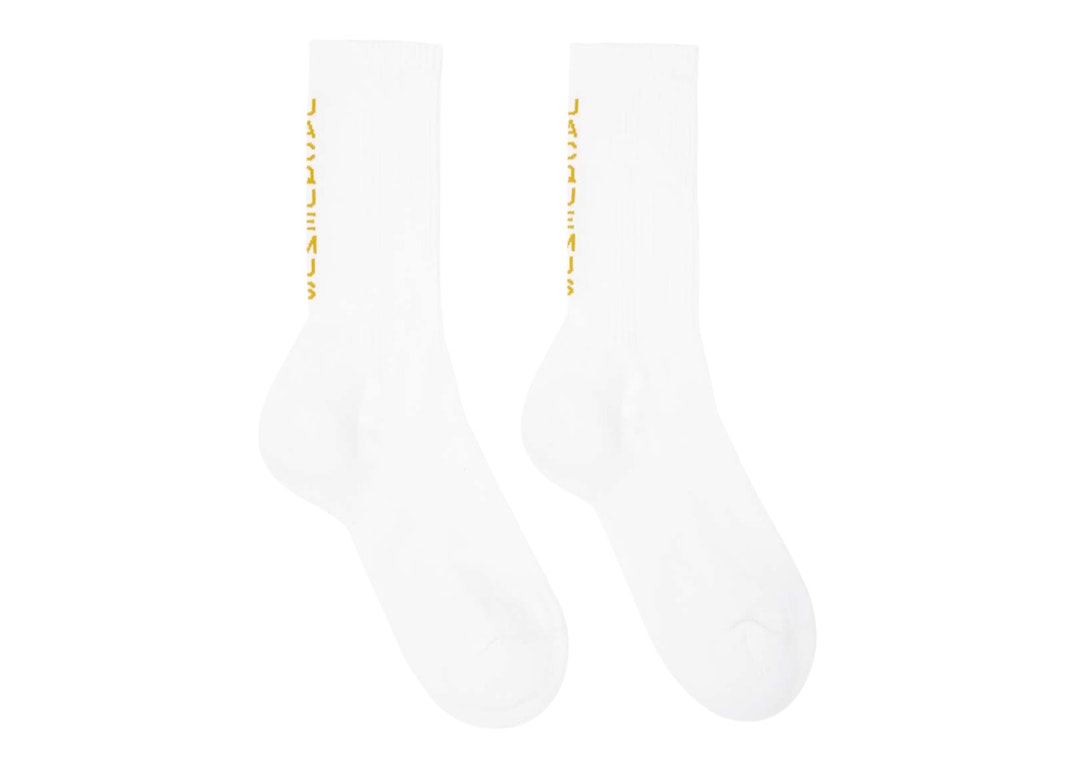 Pre-owned Jacquemus Les Chaussettes Biancu Socks Multi White