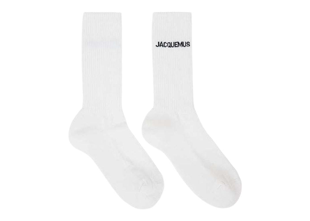 Pre-owned Jacquemus Les Chaussettes  Socks White