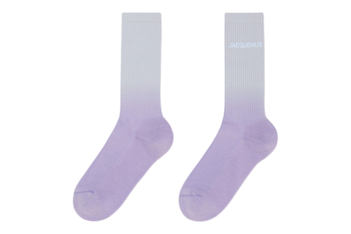 Pre-owned Jacquemus Les Chaussettes Moisson Gradient Socks Lilac