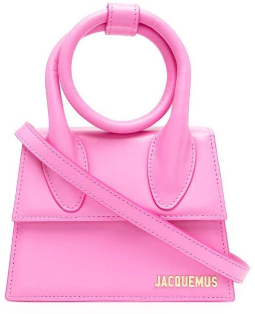 Le Chiquito Leather Tote in Pink - Jacquemus