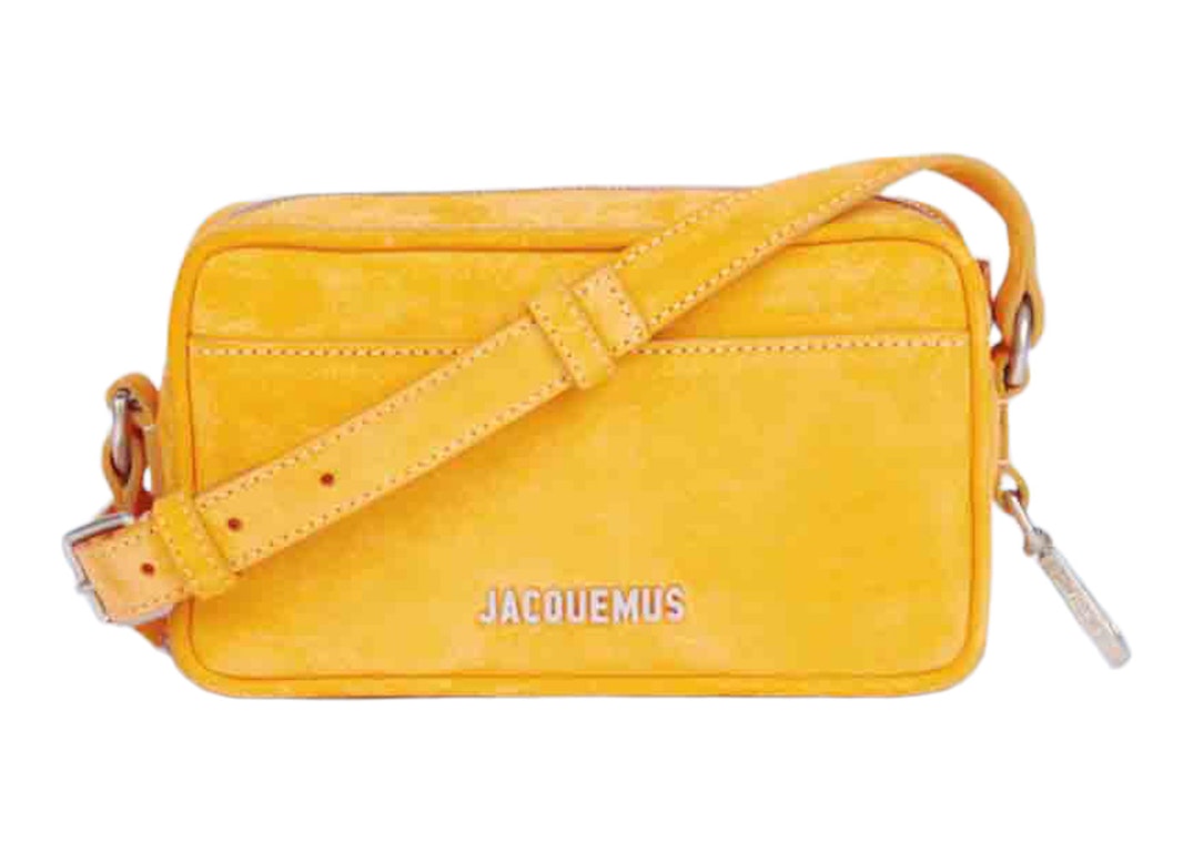 Pre-owned Jacquemus Strapped Pochette Bag Le Splash Orange