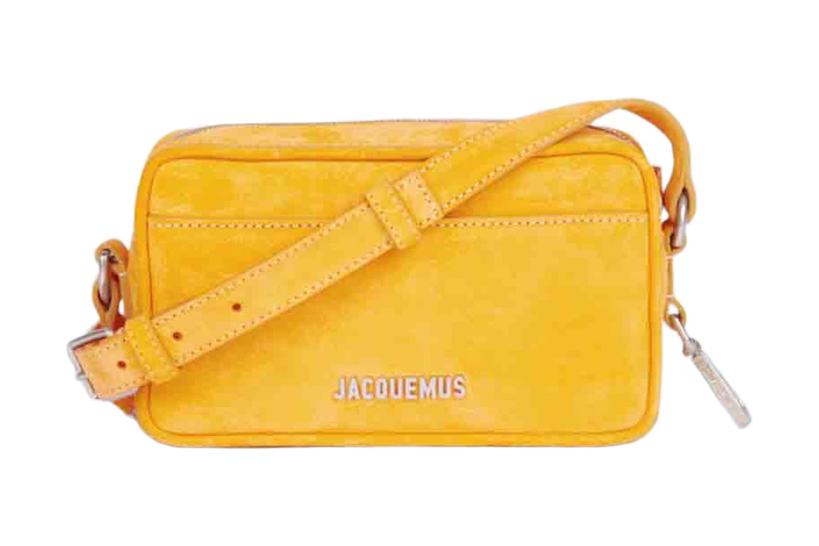 Pre-owned Jacquemus Strapped Pochette Bag Le Splash Orange