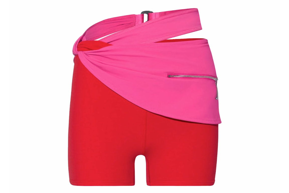 Pre-owned Jacquemus X Nike Drapped Bike Shorts Dark Pink