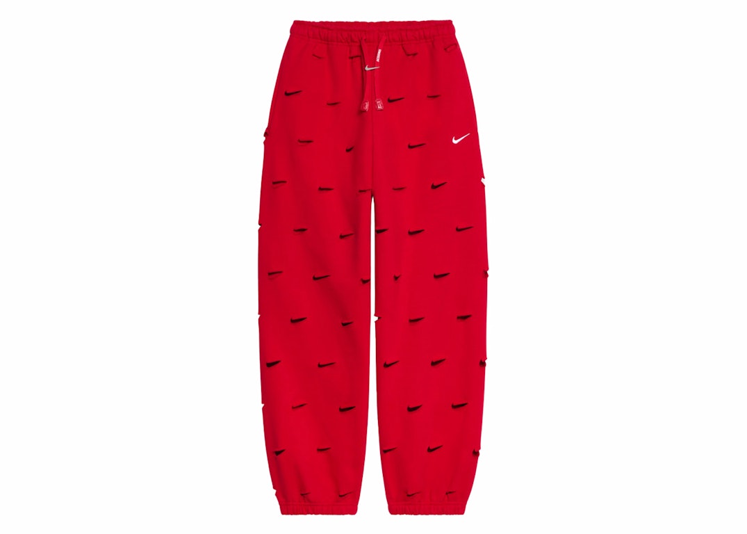 Pre-owned Jacquemus X Nike Le Jogging Swoosh Pant Dark Red