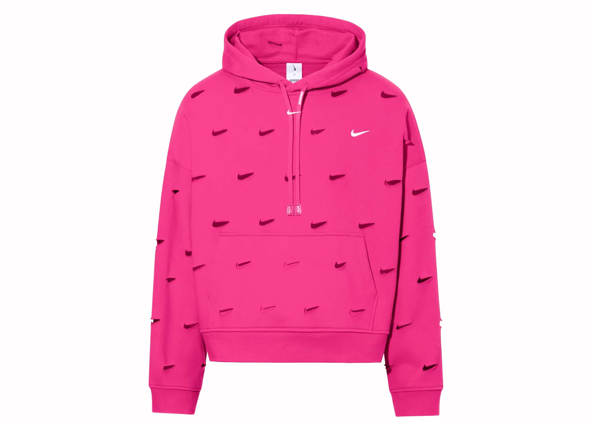 Jacquemus x Nike Le Swoosh Hoodie Dark Pink