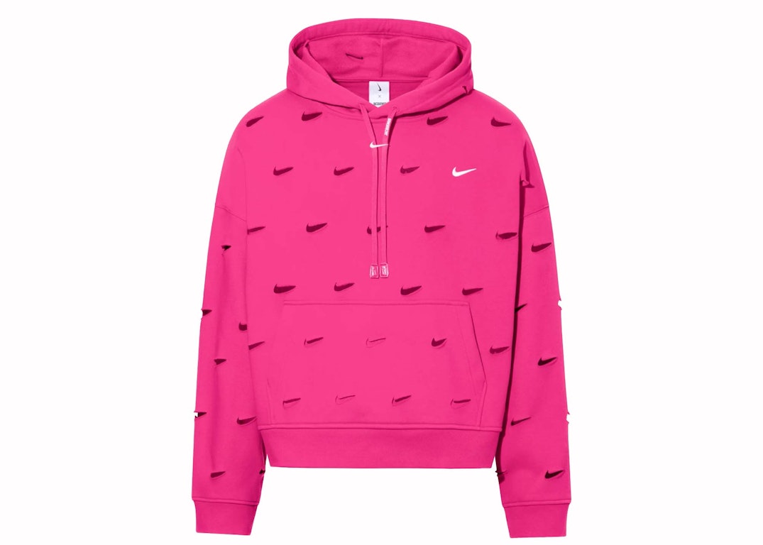 Pre-owned Jacquemus X Nike Le Swoosh Hoodie Dark Pink