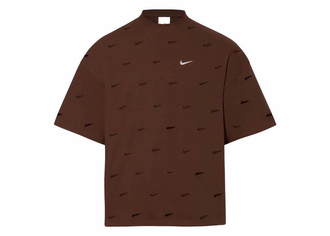 Pre-owned Jacquemus X Nike Le Swoosh T-shirt Brown