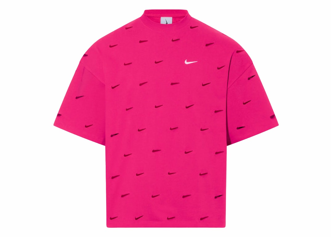 Pre-owned Jacquemus X Nike Le Swoosh T-shirt Dark Pink