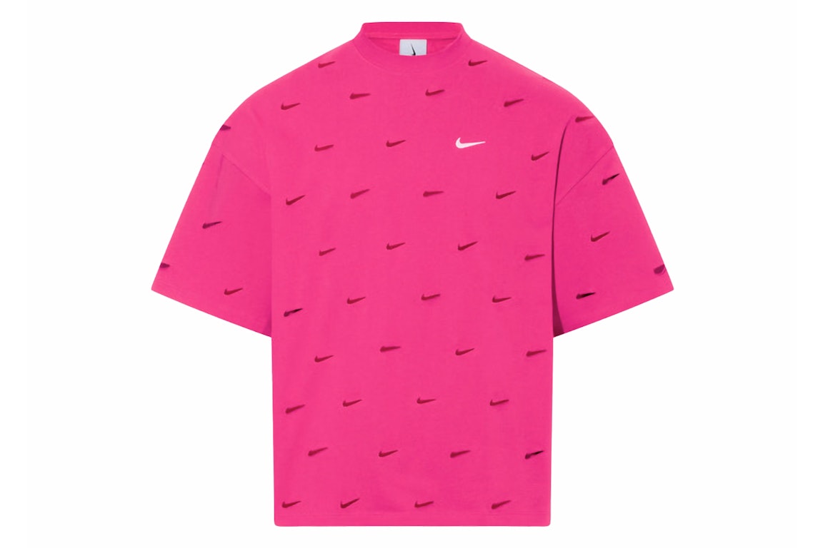 Pre-owned Jacquemus X Nike Le Swoosh T-shirt Dark Pink