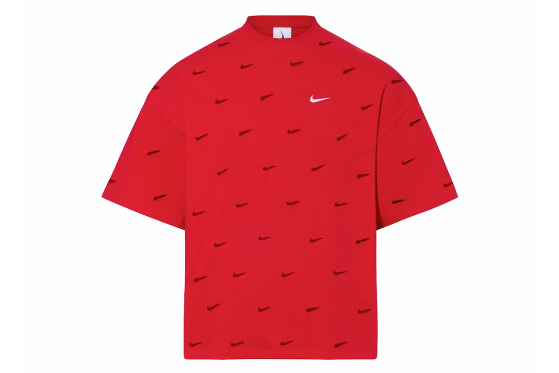 Pre-owned Jacquemus X Nike Le Swoosh T-shirt Dark Red