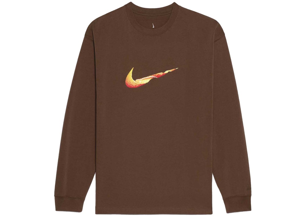 Pre-owned Jacquemus X Nike Le T-shirt Manches Longues Orange Brown