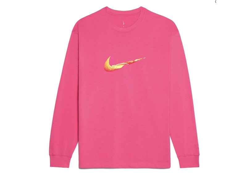 Nike swoosh 2 cheap logo t shirt pink