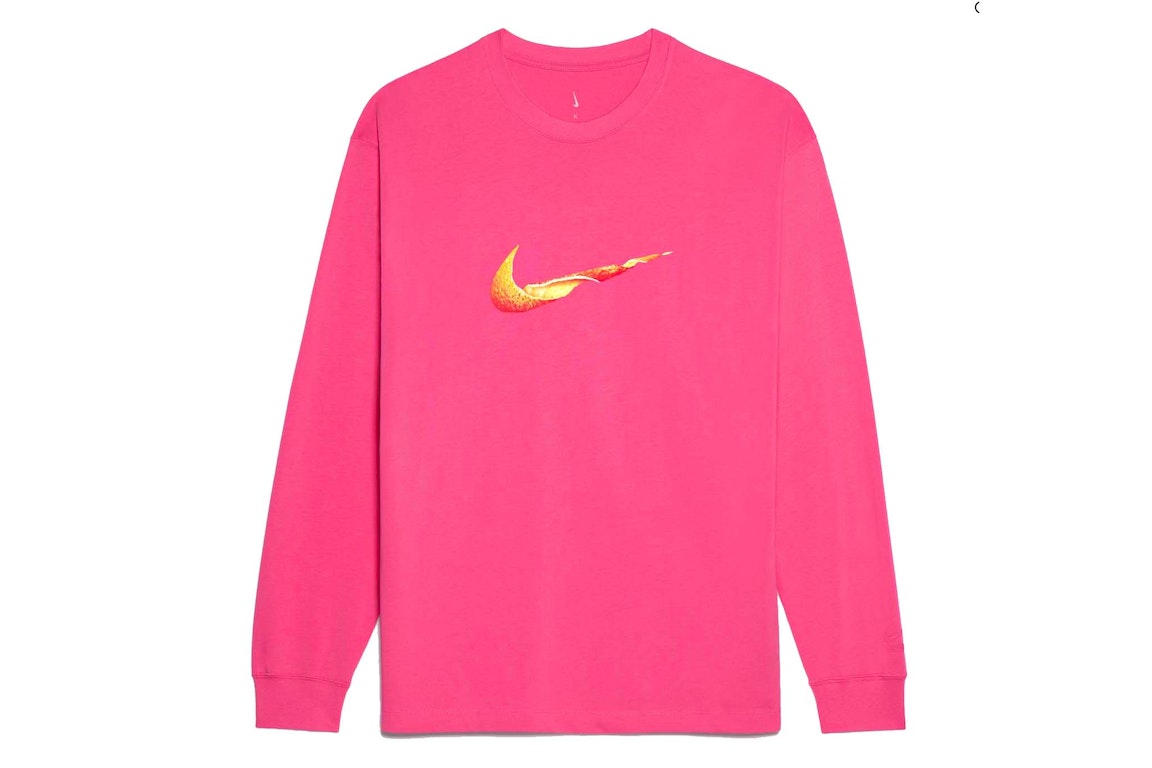 Pre-owned Jacquemus X Nike Le T-shirt Manches Longues Orange Dark Pink