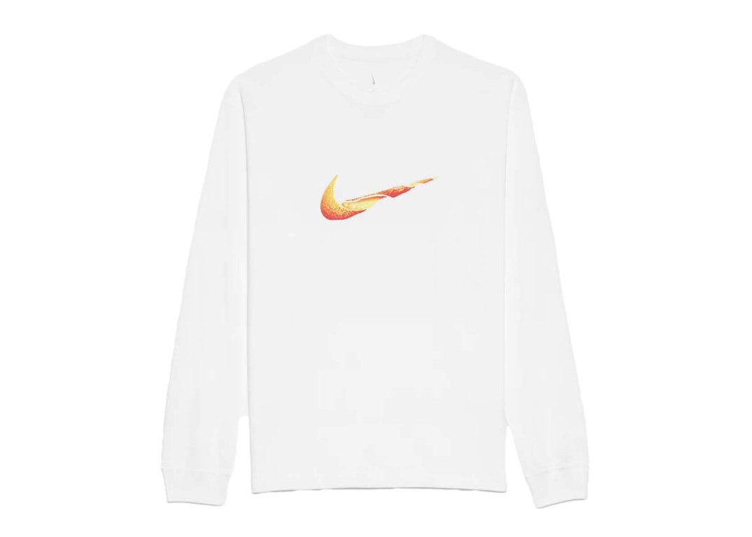 Pre-owned Jacquemus X Nike Le T-shirt Manches Longues Orange White