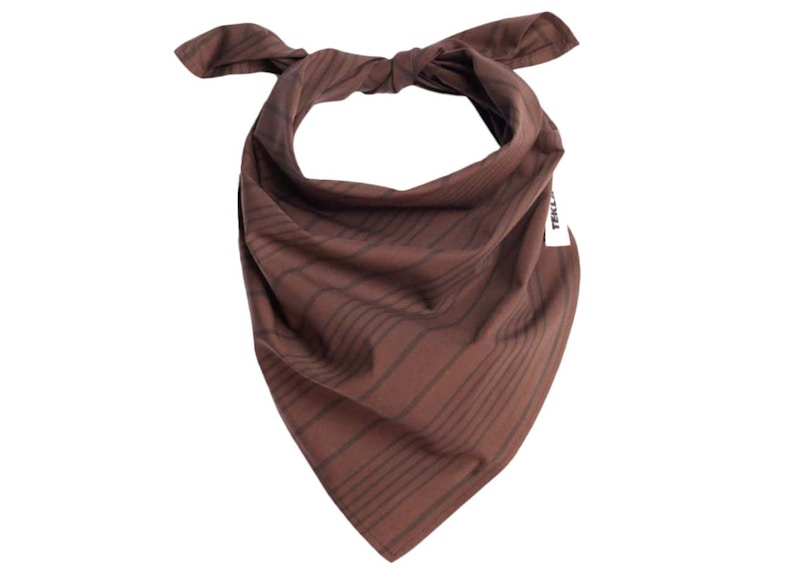 Jacquemus x Tekla Le Bandana Brown Stripes - FW22 - US