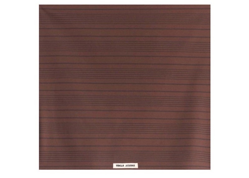 Jacquemus x Tekla Le Bandana Brown Stripes - FW22 - US